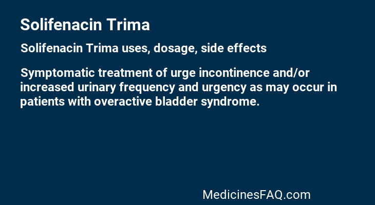 Solifenacin Trima