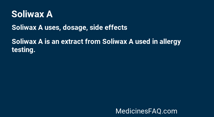 Soliwax A