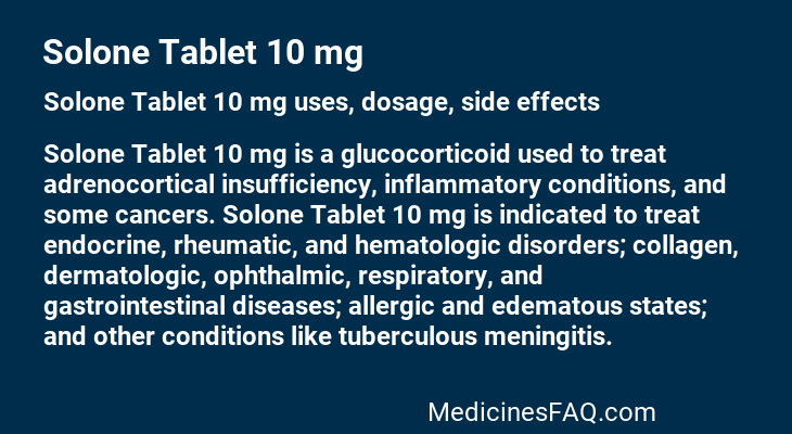 Solone Tablet 10 mg