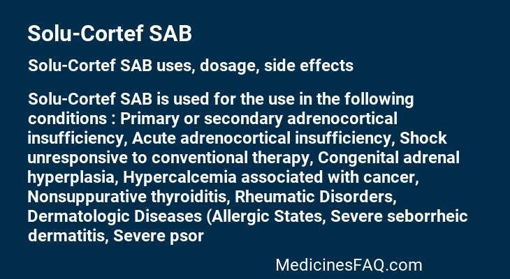 Solu-Cortef SAB