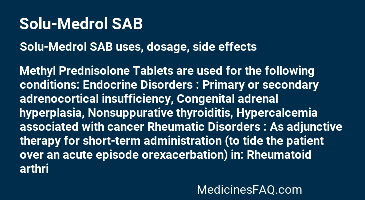 Solu-Medrol SAB