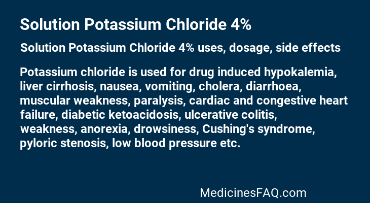 Solution Potassium Chloride 4%