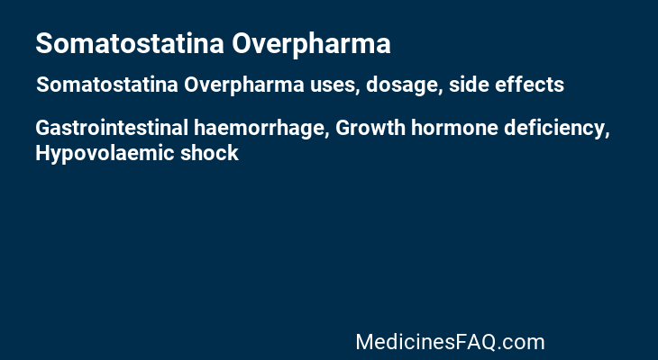 Somatostatina Overpharma