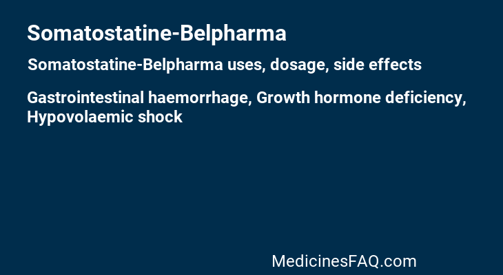 Somatostatine-Belpharma