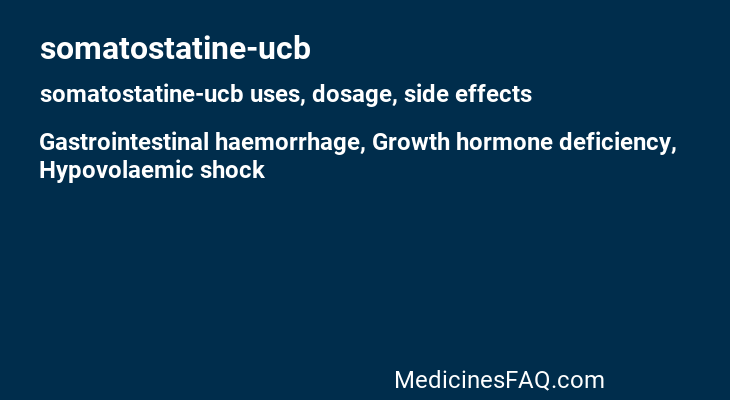 somatostatine-ucb