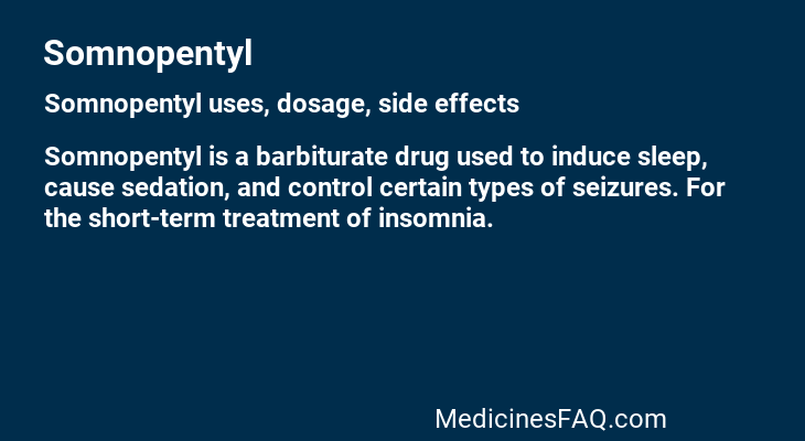 Somnopentyl