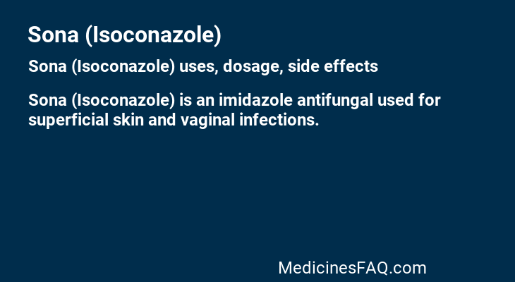 Sona (Isoconazole)