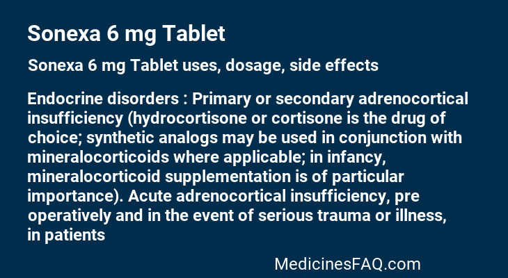 Sonexa 6 mg Tablet