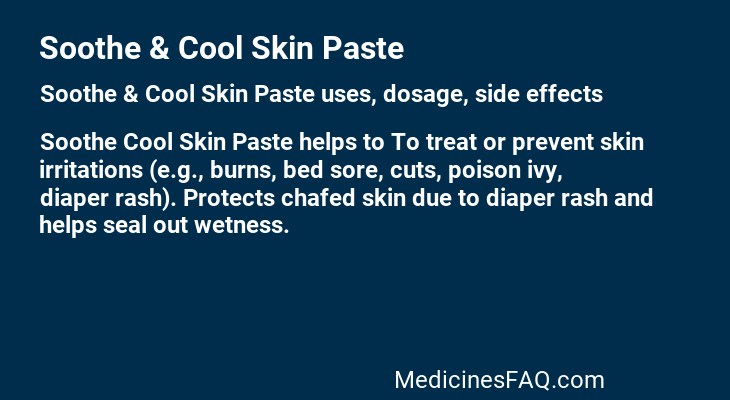 Soothe & Cool Skin Paste
