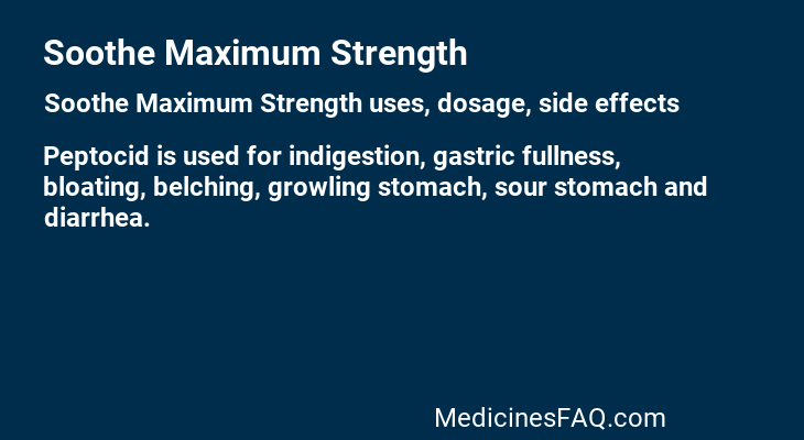 Soothe Maximum Strength