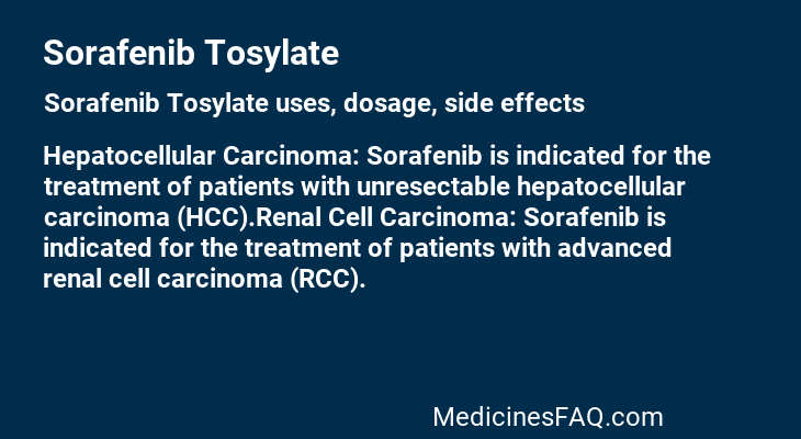 Sorafenib Tosylate