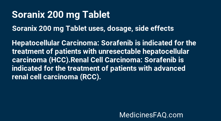 Soranix 200 mg Tablet