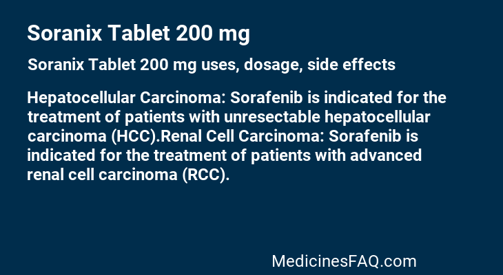 Soranix Tablet 200 mg