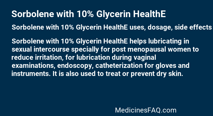 Sorbolene with 10% Glycerin HealthE