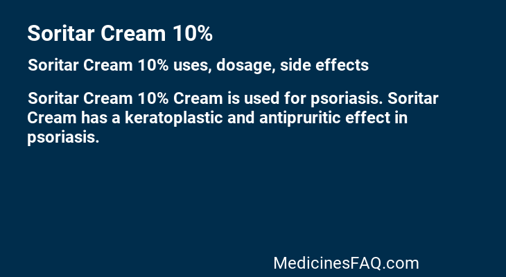 Soritar Cream 10%