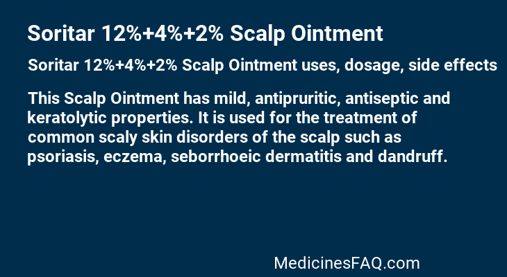 Soritar 12%+4%+2% Scalp Ointment