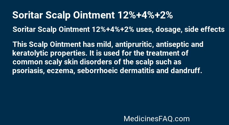 Soritar Scalp Ointment 12%+4%+2%