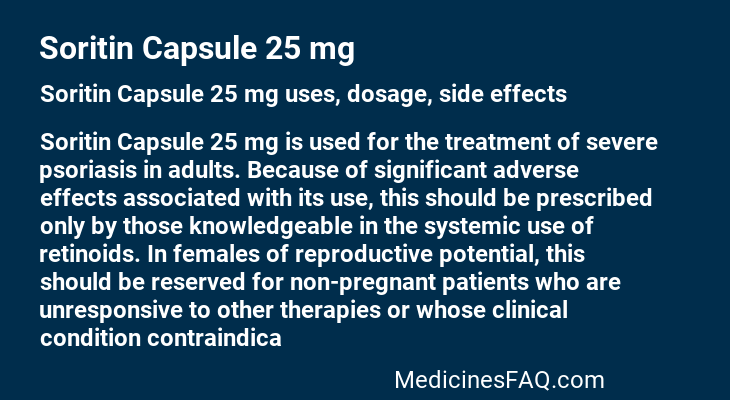 Soritin Capsule 25 mg