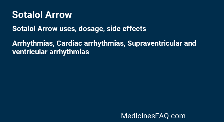 Sotalol Arrow