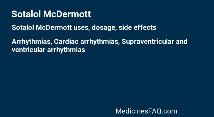 Sotalol McDermott