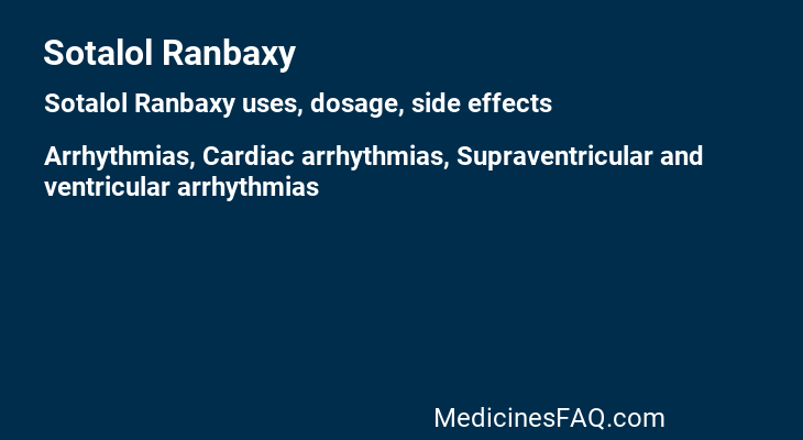 Sotalol Ranbaxy