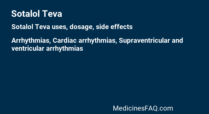 Sotalol Teva