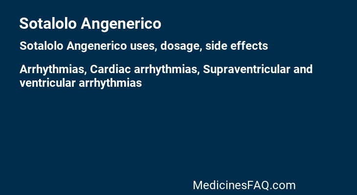 Sotalolo Angenerico