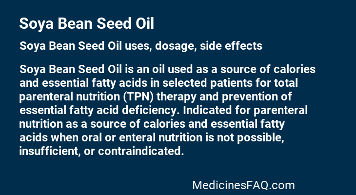 Soya Bean Seed Oil