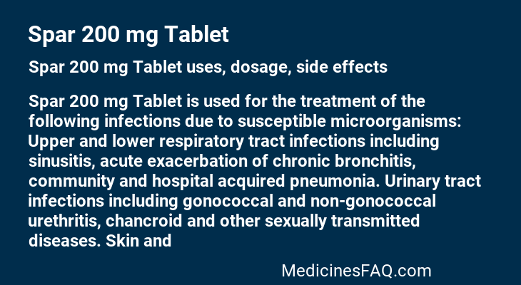 Spar 200 mg Tablet