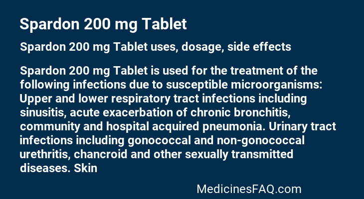 Spardon 200 mg Tablet