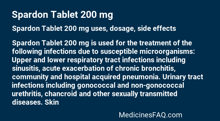 Spardon Tablet 200 mg