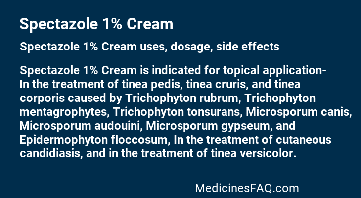 Spectazole 1% Cream