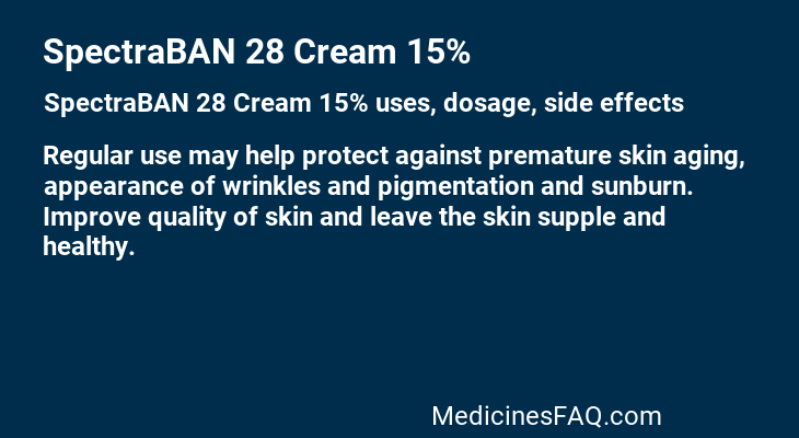 SpectraBAN 28 Cream 15%