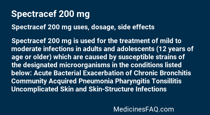 Spectracef 200 mg