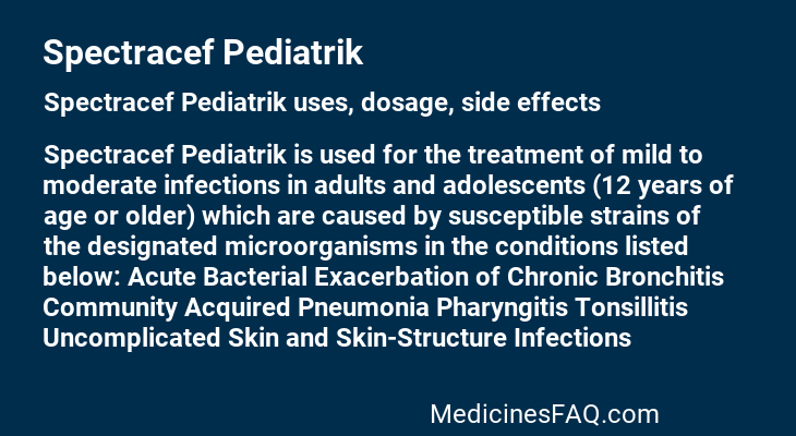 Spectracef Pediatrik