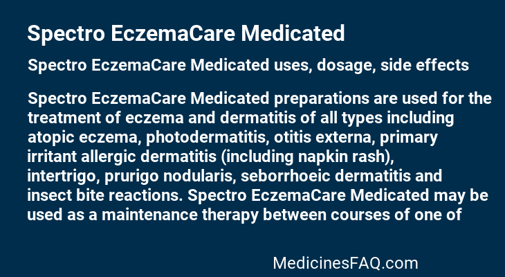 Spectro EczemaCare Medicated