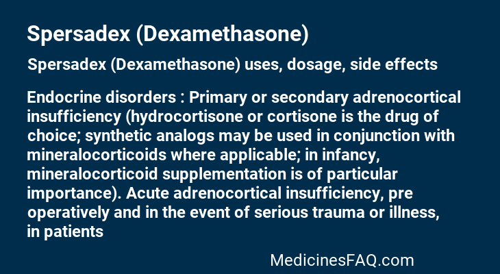 Spersadex (Dexamethasone)