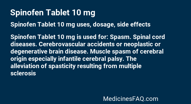 Spinofen Tablet 10 mg