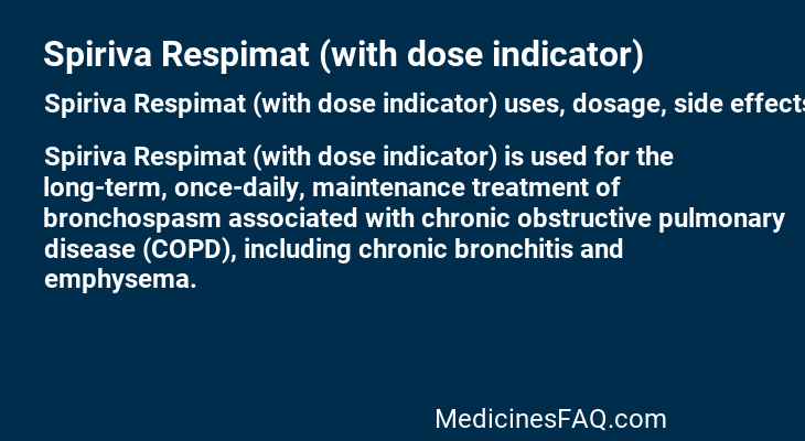 Spiriva Respimat (with dose indicator)