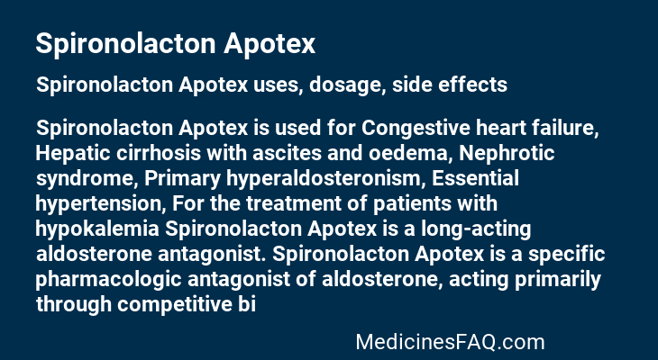 Spironolacton Apotex