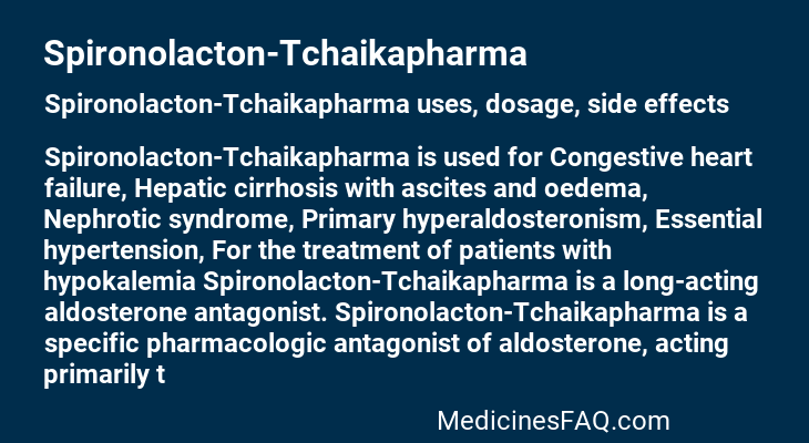 Spironolacton-Tchaikapharma