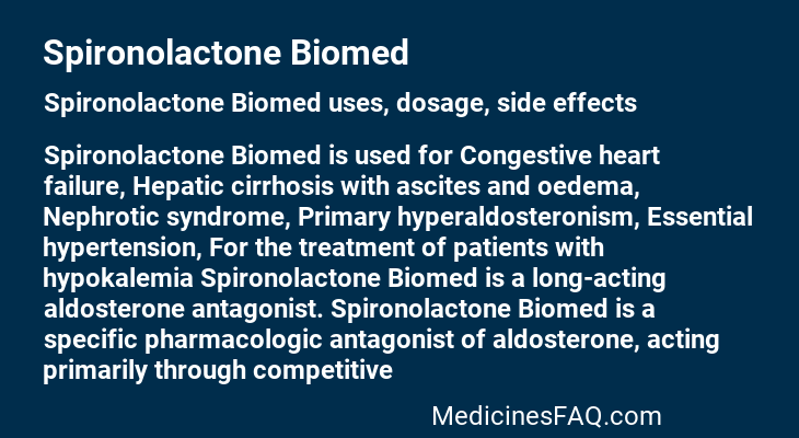 Spironolactone Biomed