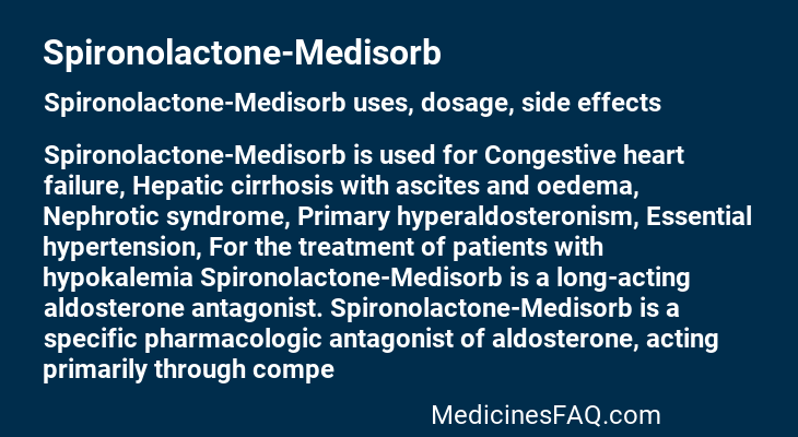 Spironolactone-Medisorb