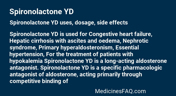 Spironolactone YD