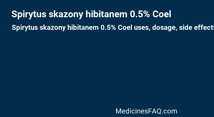 Spirytus skazony hibitanem 0.5% Coel