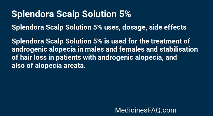 Splendora Scalp Solution 5%