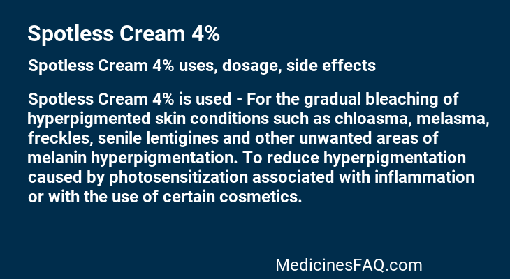 Spotless Cream 4%