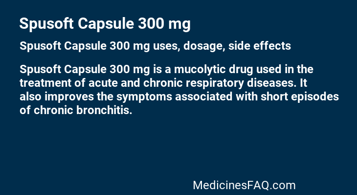 Spusoft Capsule 300 mg