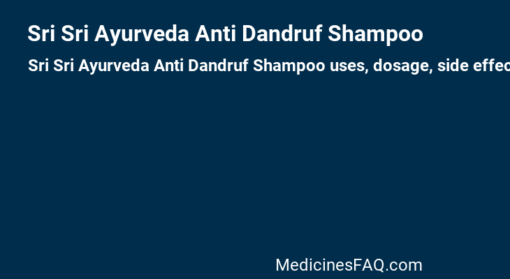 Sri Sri Ayurveda Anti Dandruf Shampoo