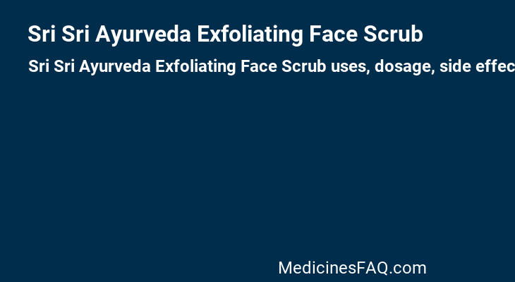 Sri Sri Ayurveda Exfoliating Face Scrub